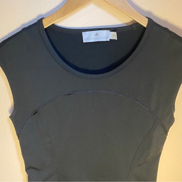 Adidas Stella McCartney Womens Black Sleeveless Shirt Top size M - Picture 8 of 11